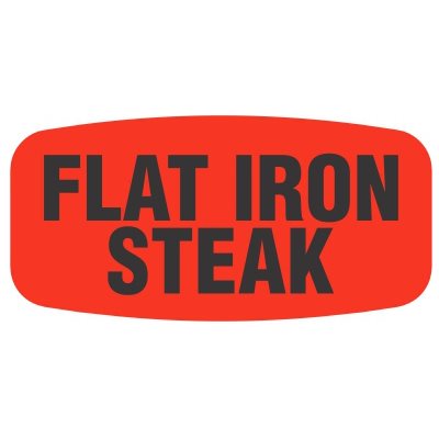 Flat Iron Steak Label