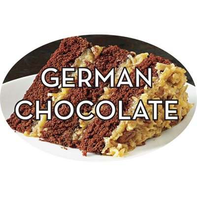 German Chocolate Label