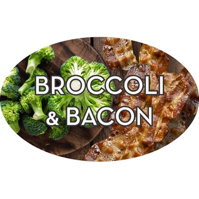 Broccoli & Bacon Label