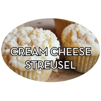 Cream Cheese Streusel Label