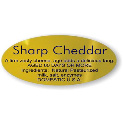 Sharp Cheddar w / ing Label