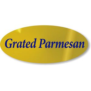 Grated Parmesan Label