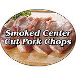 Smoked Center Cut Pork Chops Label