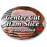 Center Cut Ham Slice water add Label