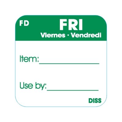 Fri Viemes VendRedi Label
