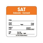 Sat Sabado Samedi Prep / Use By Label