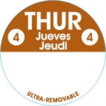 Thur 4 Jueves / Jeudi Label