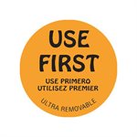 Use First / use primero / Utilisez Premier Label