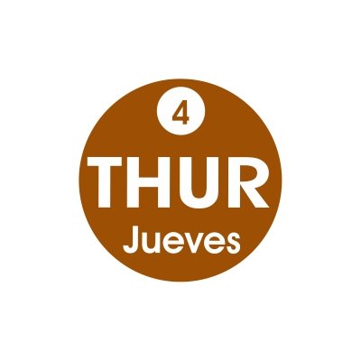 Thur 4 Jueves Label