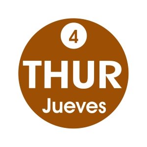 Thur 4 Jueves Label