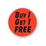 Buy 1 Get 1 Free Bullseye Label