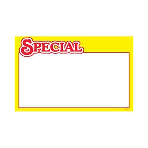 Sign Card 3.5 x 5.5 Sungold Special 