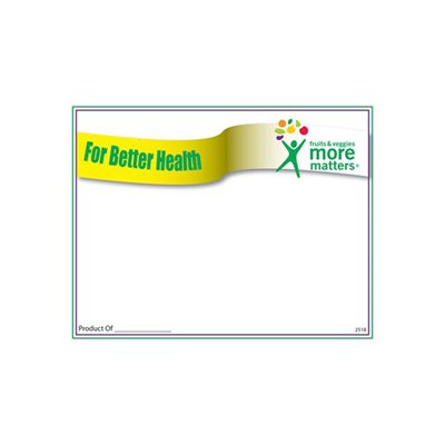 Sign Card 5.5 X 7 5 For Better Health