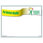 Sign Card 5.5 x 7 For Better Health