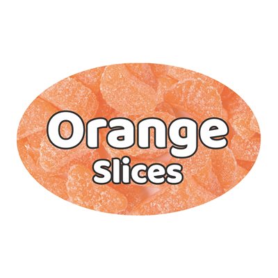 Orange Slices (Candy) Flavor Label