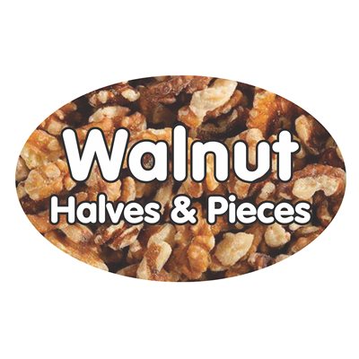 Walnut Halves and Pieces (Candy) Flavor Label